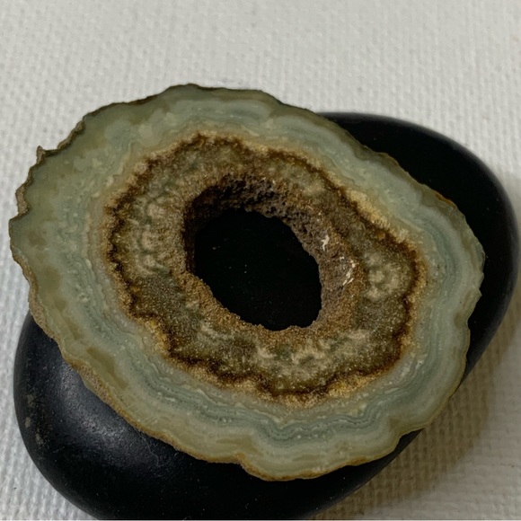 Amethyst Crystal Stalactite Polished Slice Both Sides Las Torres Artigas Uruguay - Picture 1 of 8